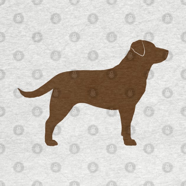 Chocolate Labrador Retriever Silhouette by Coffee Squirrel